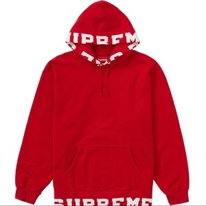 Supreme Cropped Logos Hooded Sweatshirt size XXL